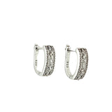 Earrings Sterling Silver 925 adorned with cubic zirconia stones