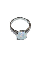 Sterling Silver 925 silver ring with opal stone - Nefertiti Jewelry - 250.00 - Ring