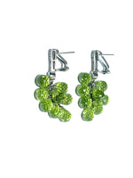 Earrings Sterling Silver 925 in the shape of grapes with a citrine stone-  FitIT