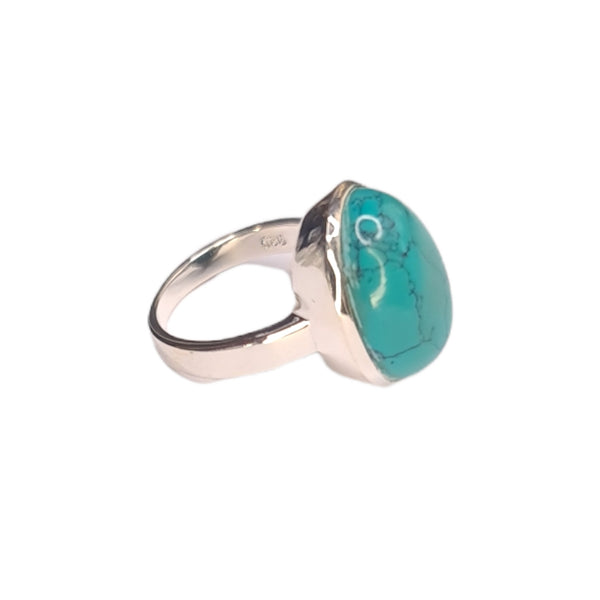 Nefertiti sterling silver with turquoise 