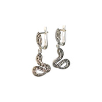 Earrings Sterling Silver 925 in the shape of a snake- FitIT 